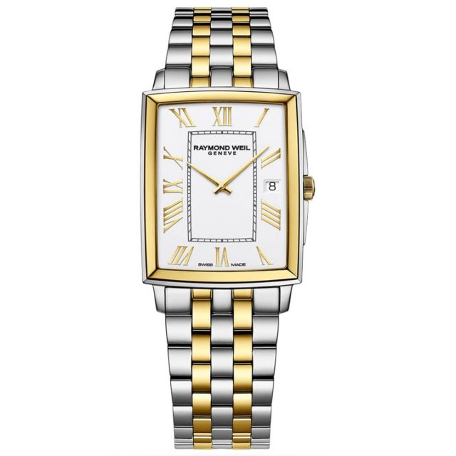 Raymond Weil Toccata Ladies Two Tone Watch with White Dial