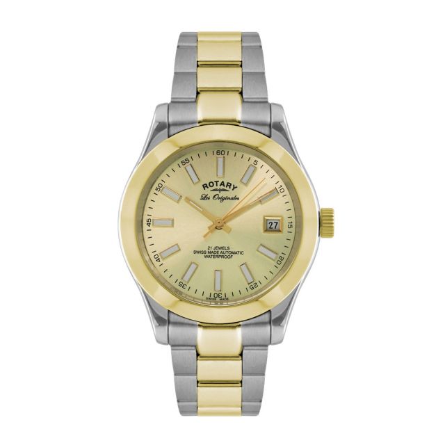 Rotary Mens Automatic Verbier Gold Dial Bracelet Watch GB08151/03