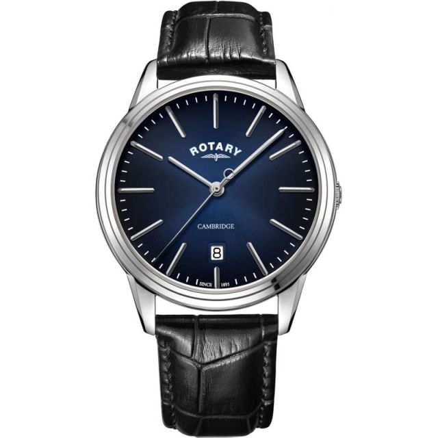 Rotary Mens Cambridge With Blue Dial