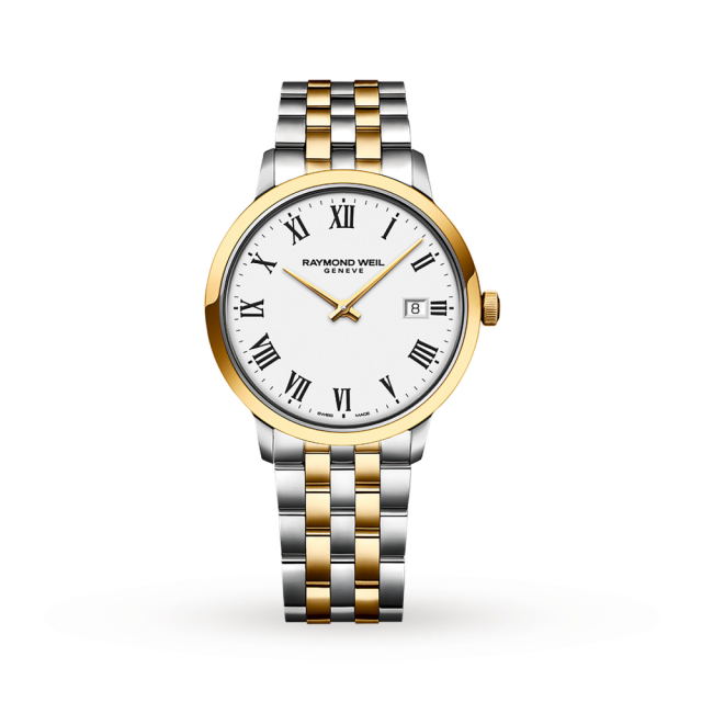 Raymond Weil Mens Toccata Two Tone With White Dial