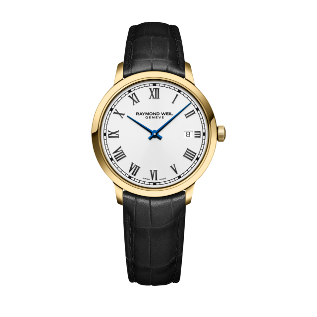 Raymond Weil Mens Gold Plated Toccata  With White Dial
