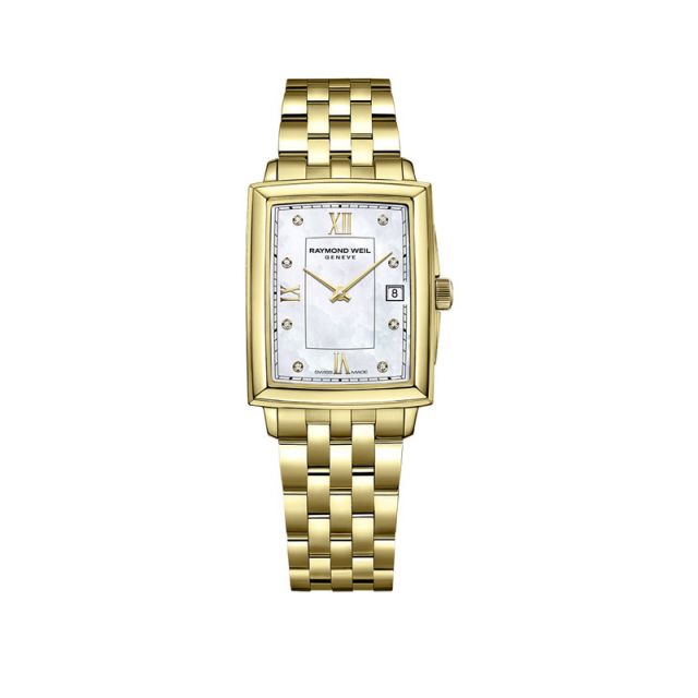 Raymond Weil Toccata Ladies Gold Plated Quartz Rectangular Watch
