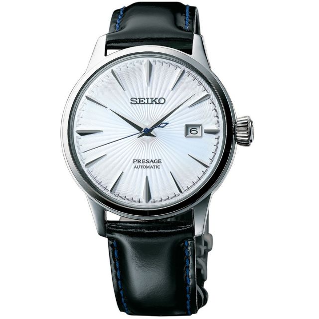 Seiko Presage Automatic Leather Strap Mens Watch SRPB43J1
