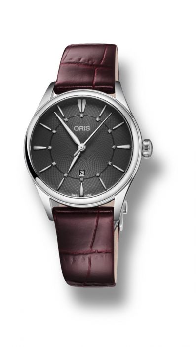 Oris Artelier Ladies Black Dial Date Watch 33mm 01 561 7724 4053