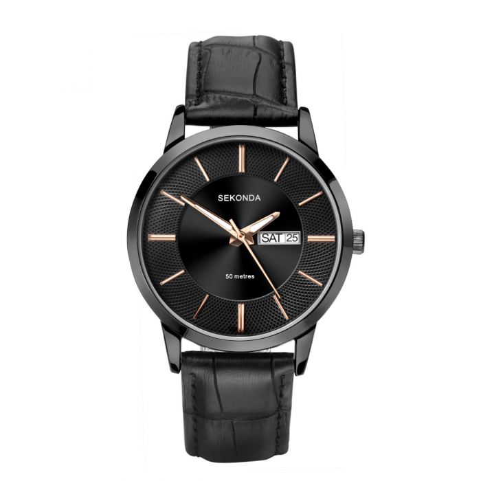 Sekonda Watches Mens Analogue Classic Quartz Leather Strap 1577