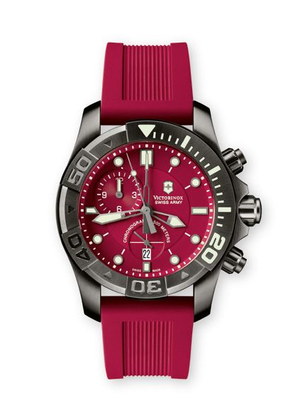 Victorinox Swiss Army Mens Watch Xl Professional Chronograph With Rubber Strap 241422