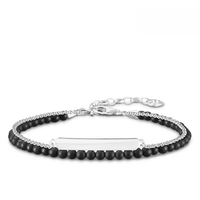 Buy Thomas Sabo Member Charm Bracelet - Silver with Violet Beads Online