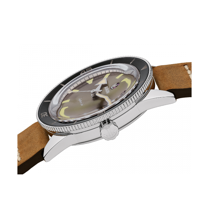 Rado Mens Captain Cook Bronze Dial Tan Leather Strap R32500315