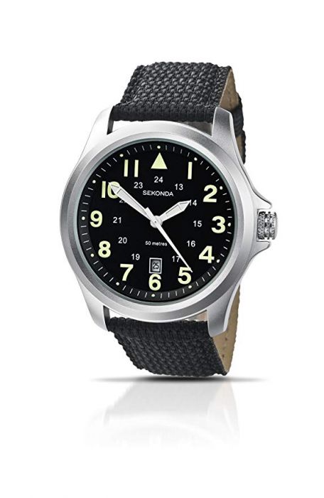 Sekonda Men S Quartz Watch With Black Dial Analogue Display And