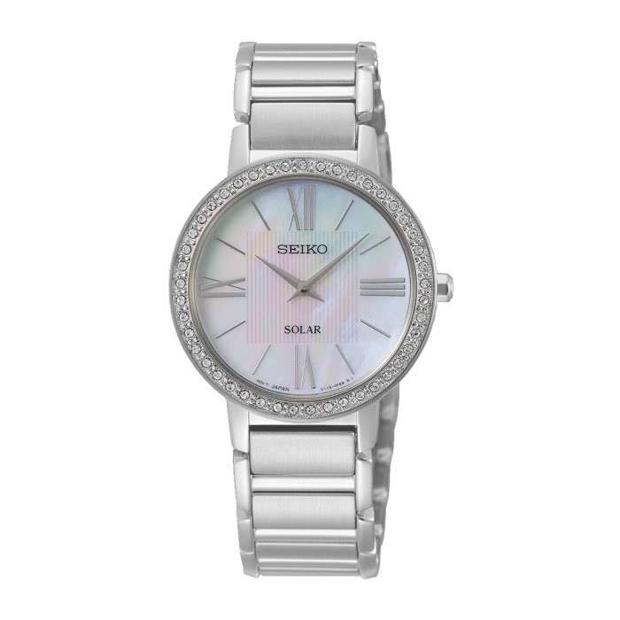 Seiko solar mother of pearl watch online