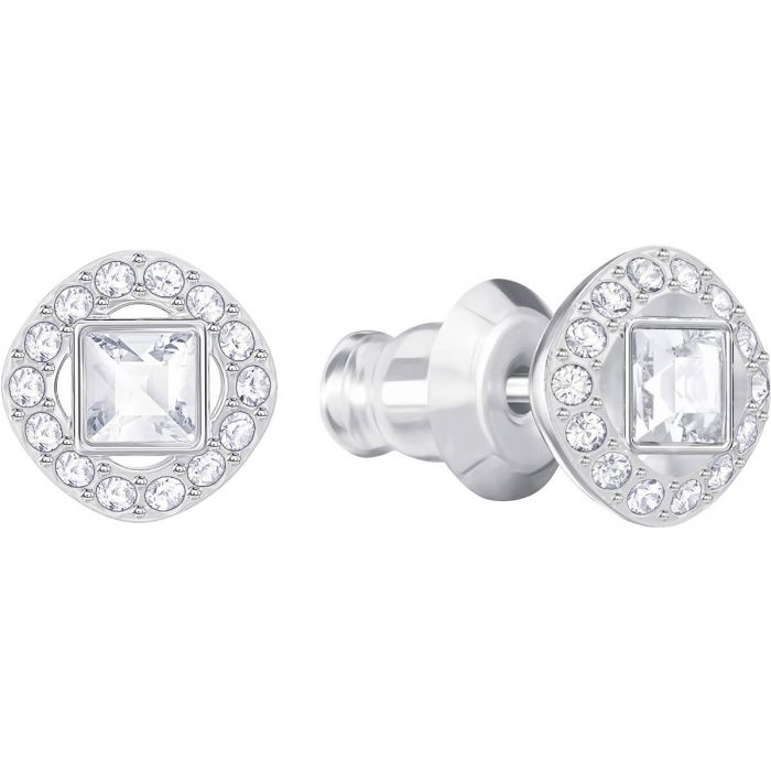 Swarovski Angelic Square Pierced White Earrings