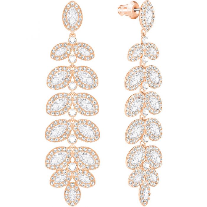 Swarovski Baron Pierced Rose Gold Plated Earrings