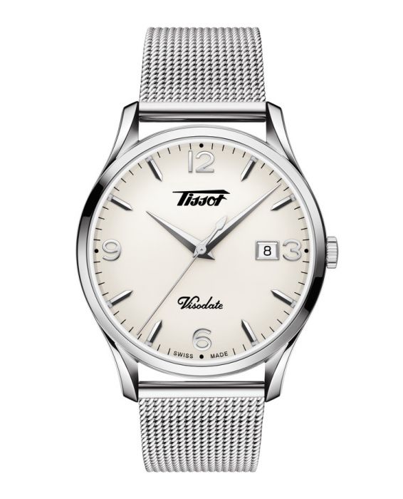 Tissot Mens Heritage Visodate Mesh Bracelet Watch T1184101127700