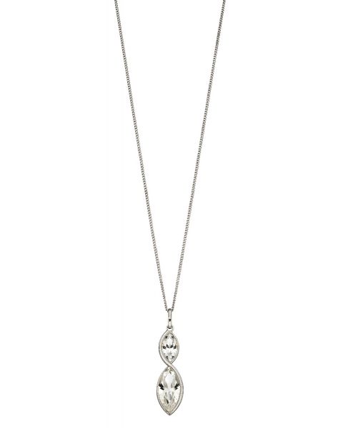 Fiorelli Twist Vette Pendant With Clear Crystal P4801C