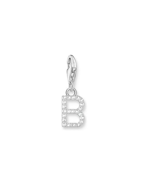 Thomas Sabo Silver Letter B with white stones