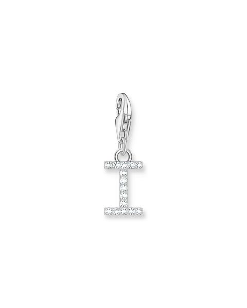 Thomas Sabo Silver Letter I with white stones