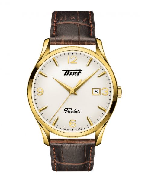 Tissot heritage Visodate Gents Quartz Watch (Yellow Gold PVD Finish)