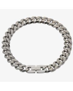 Unique Stainless Steel 21cm Matte Polished Chain Bracelet