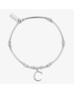 ChloBo Iconic Silver Initial C Bracelet