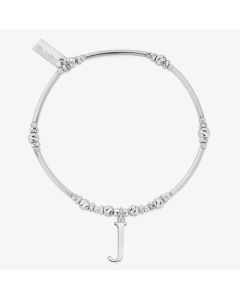 ChloBo Iconic Silver Initial J Bracelet