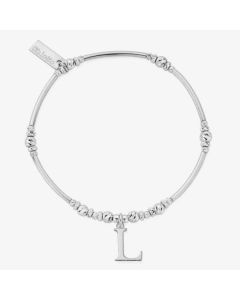 ChloBo Iconic Silver Initial L Bracelet