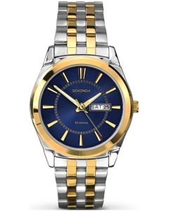 Sekonda 1032 Riley Two Tone Blue Dial Bracelet Watch