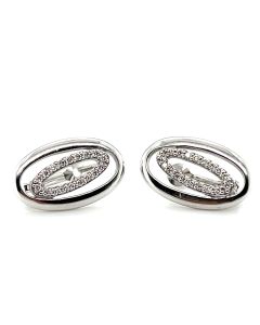 14ct White Gold 0.19ct Diamond Stud Earrings