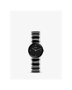 Rado Unisex Centrix Diamonds With Black Dial