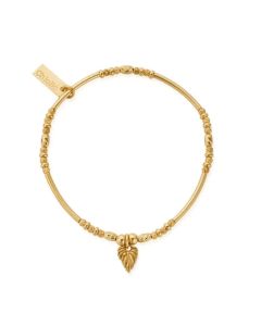 Chlobo Gold Leaf Heart Sparkle Bracelet