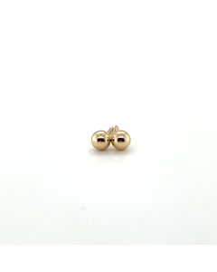 14ct Yellow Gold 3mm Ball Stud Earring
