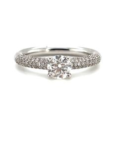 18ct White Gold 0.96ct Solitaire Diamond Ring