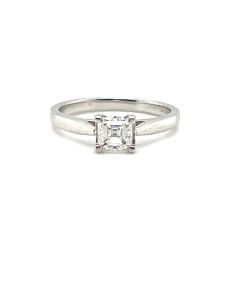 Platinum 0.70ct Solitaire Diamond Ring