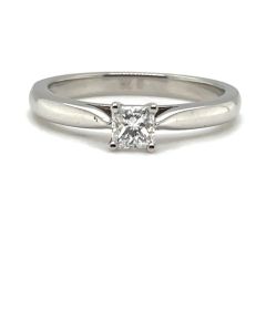 Platinum 0.26ct Diamond Solitaire Ring