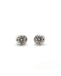 18ct White Gold 0.42ct Diamond Stud Earrings