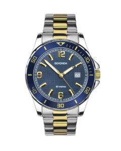 Sekonda Dive Men's Watch Silver Case & Stainless Steel Bracelet with Blue Dial 
