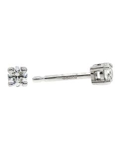 18ct White Gold Diamond 0.21ct solitaire claw studs