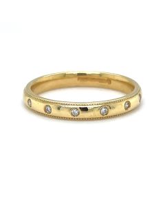 Pre-Owned 18ct Yellow Gold 0.25ct Diamond 5 Stone Ring