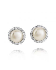 Jersey Pearl Amberley Cluster Pearl Earrings