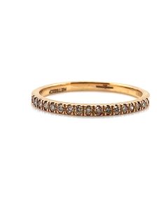 18ct Pink Gold 0.25ct Diamond Half Eternity Ring