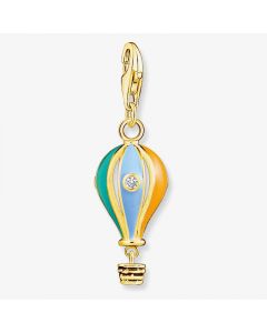 Thomas Sabo Charm pendant colourful hot air balloon gold plated