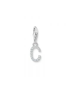 Thomas Sabo Silver Letter C with white stones