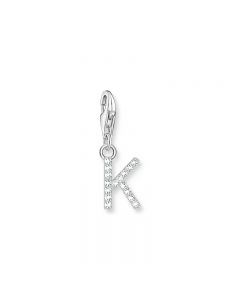 Thomas Sabo Silver Letter K with white stones