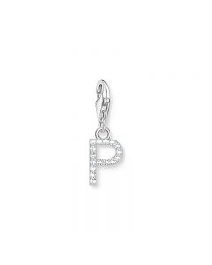 Thomas Sabo Silver Letter P with white stones