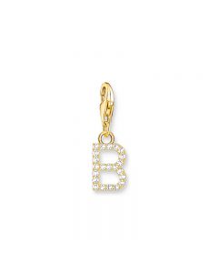 Thomas Sabo Gold Plated Letter B with white stones