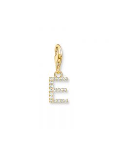 Thomas Sabo Gold Plated Letter E with white stones