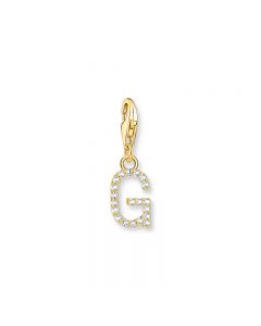 Thomas Sabo Gold Plated Letter G with white stones