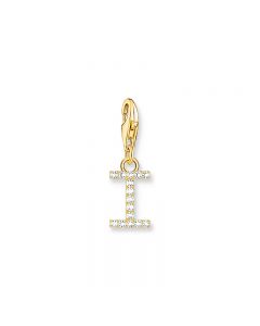 Thomas Sabo Gold Plated Letter I with white stones