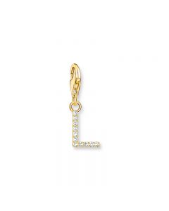 Thomas Sabo Gold Plated Letter L with white stones