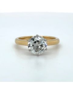 Pre-Owned 18ct Gold 6 Claw 1.89ct Diamond Solitaire Ring