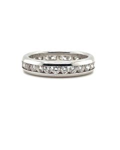 18ct White Gold 1.27ct Diamond Full-Eternity Ring